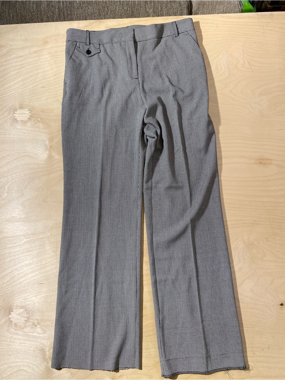 Courtenay Gray Microcheck Dress Pants 12 (RP) ( Needs Hemming)